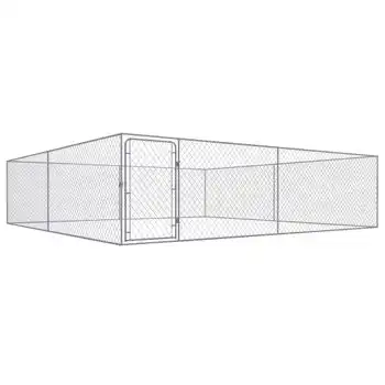 Perrera De Exterior De Acero Galvanizado 4x4x1 M