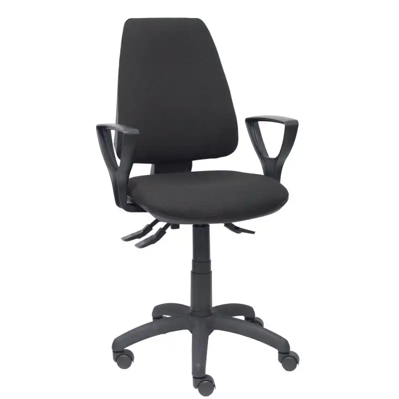 Piqueras y Crespo Elche S Bali Silla de Oficina Brazos Fijos Ruedas Nylon Negro