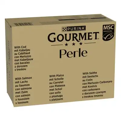 Purina Gourmet Perle en sobres 96 x 85 g - Ocean Flakes en salsa (4 variedades) - Gourmet - Comparador de precios