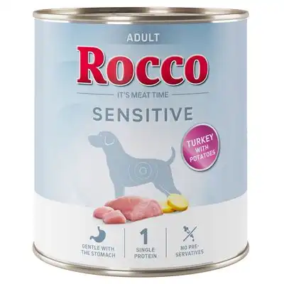 Rocco Sensitive 6 x 800 g - Nueva receta: Pavo con patatas - Rocco - Comparador de precios
