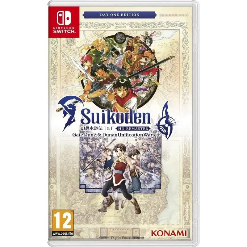 Suikoden I & II HD Remaster Gate Rune & Dunan Unification Wars Day One Edition Nintendo Switch