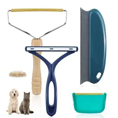 UAMLY Cepillo raspador de pelo de mascotas - 4 piezas - Uamly - Comparador de precios