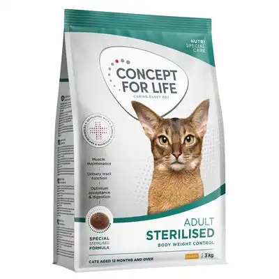 Concept for Life Sterilised Cats pienso con pollo - NUEVO: 3 kg - Concept for Life - Comparador de precios