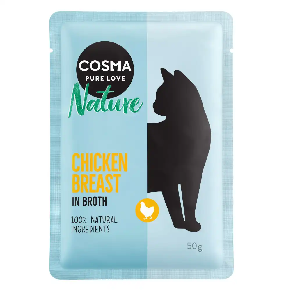 Cosma Nature 6 x 50 g en bolsitas - Pechuga de pollo - Cosma - Comparador de precios