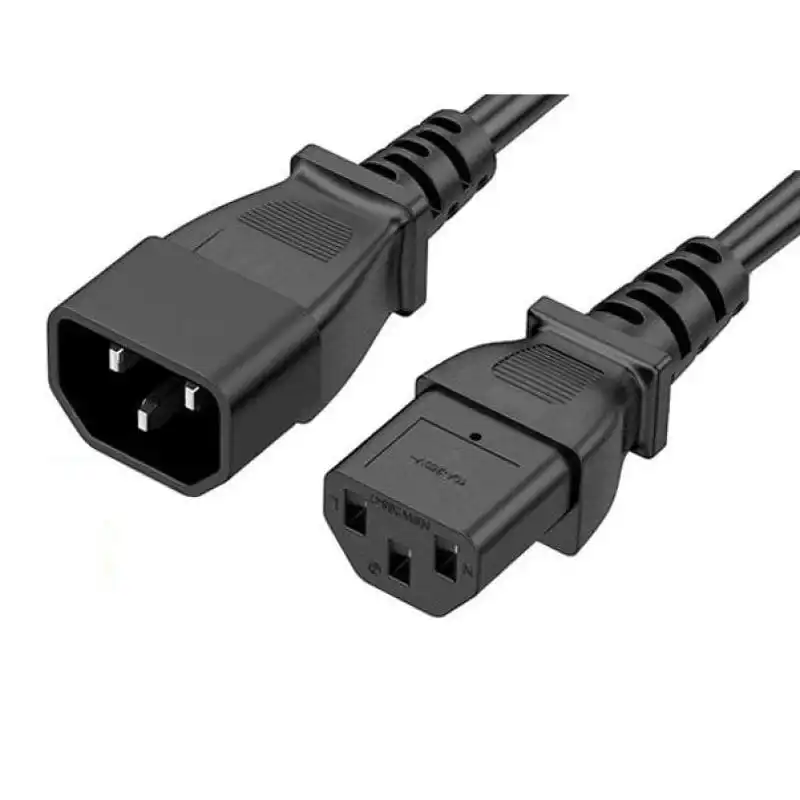 Cradia Cable Alimentación Extensión SFO IEC C14 M - C13 H 3m Negro