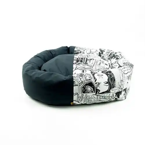 Cuna Donut Cómic para perros color Negro - Thepetlover - Comparador de precios