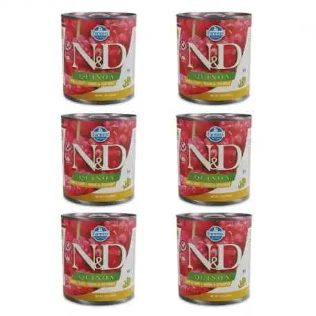 Farmina ND Quinoa Skin Coat Comida Húmeda para Perros con Codorniz, 6x285Grs - Farmina - Comparador de precios
