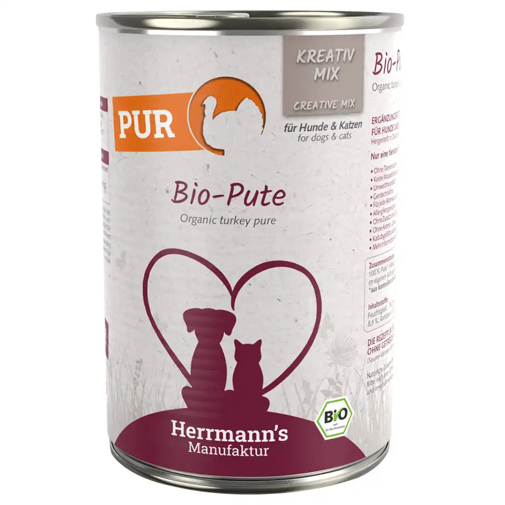 Herrmanns Carne pura 6 x 400 g - Pavo ecológico - Herrmanns - Comparador de precios