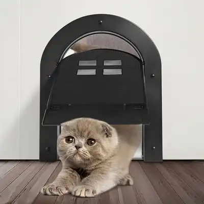 IntiMeg Puerta para gatos de interior con cierre bidireccional - 24*29CM - IntiMeg - Comparador de precios