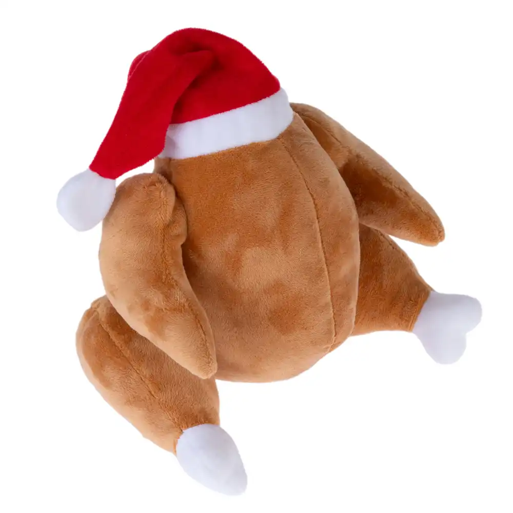Pavo de Navidad TIAKI peluche para perros - 20 x 24 x 12 cm aprox. (L x An x Al)