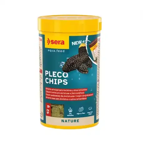 Sera Pleco Chips Alimento para Ancistrus y Loricarídos Nature, 380 gr - Sera - Comparador de precios
