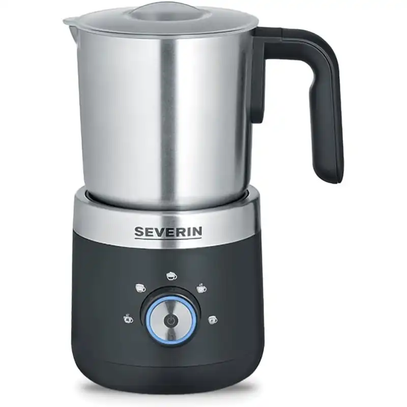 Severin SM 3588 Espumador de Leche 550W 300ml Negro Mate/Acero Inoxidable Cepillado