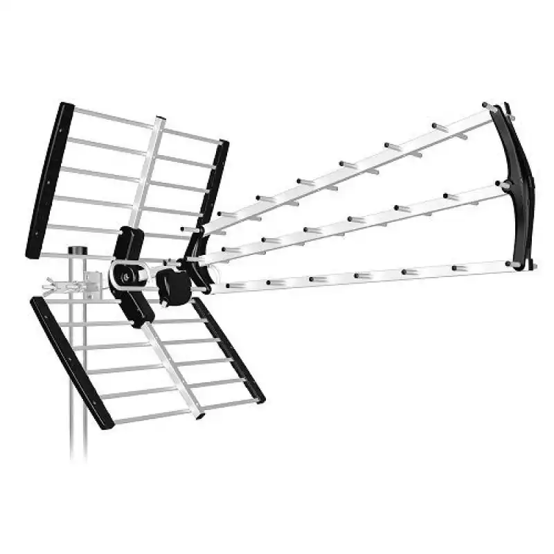 Tecatel Antena TDT LTE 700 Alta Ganancia 18 dB BKM Negro