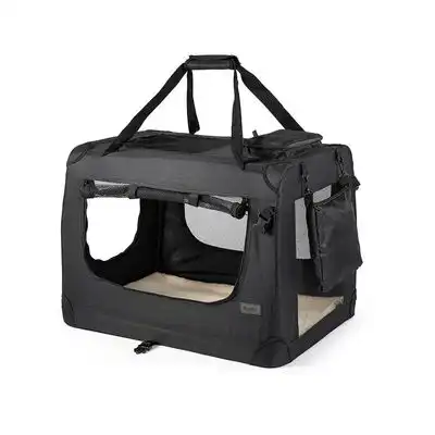 Transportín Lionto de tela, negro - 61 x 90 x 65 cm (An x Prof x Al) - Lionto - Comparador de precios