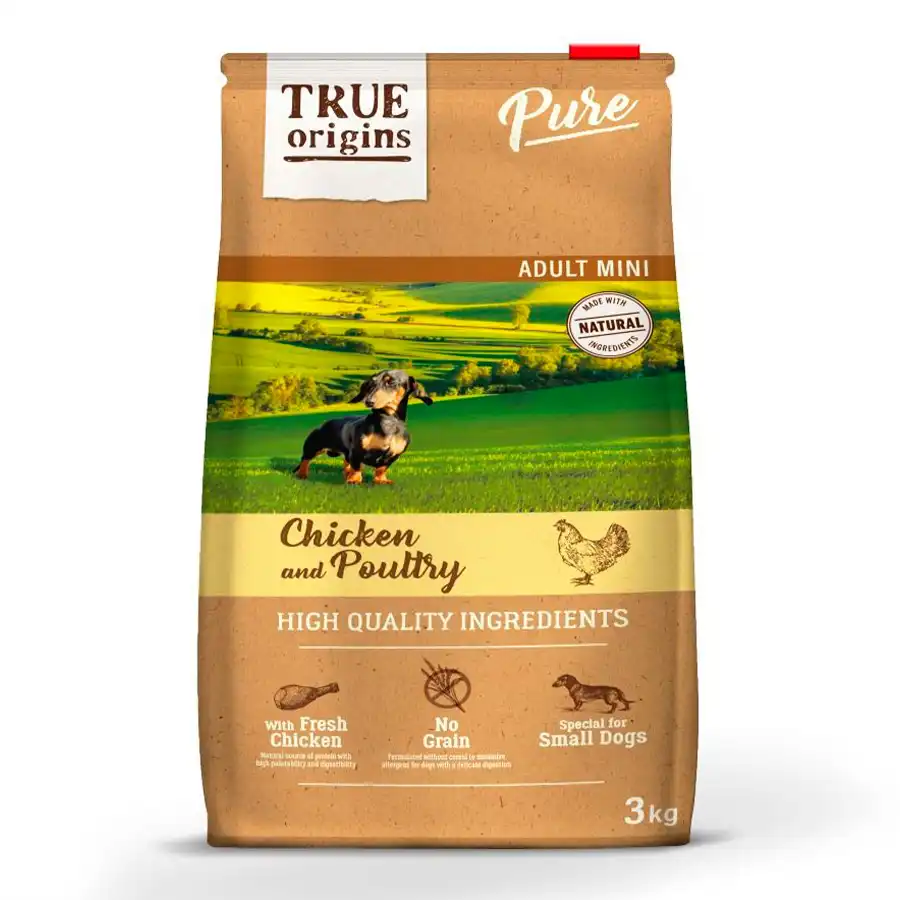 True Origins Mini Adult Pure Pollo pienso para perros