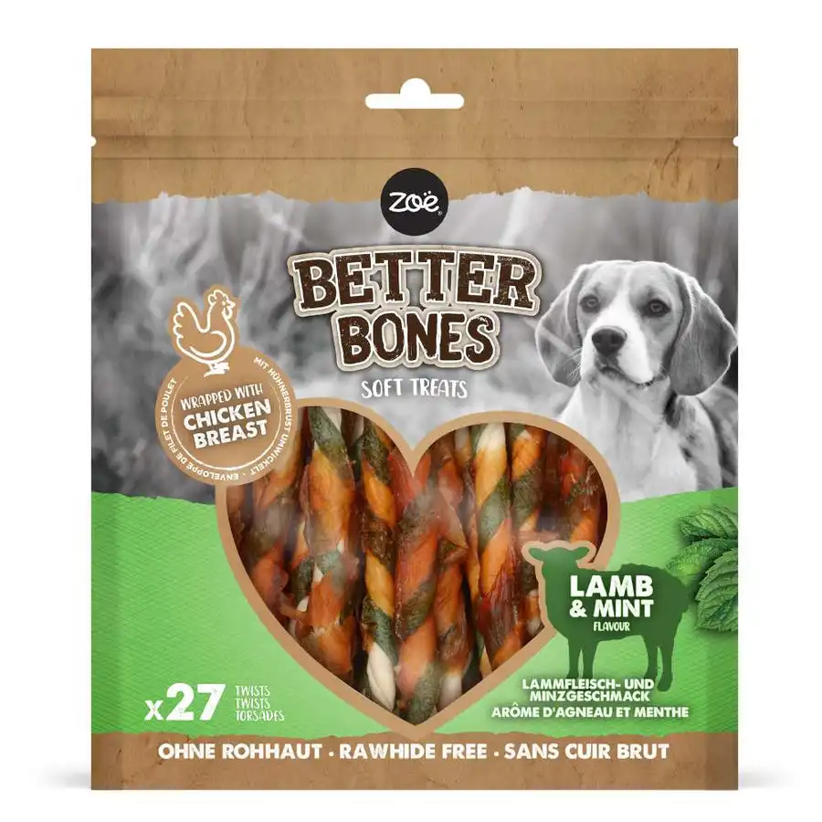 Zoe Twists envueltos en pollo para perros Zoë Better Bones Pack de 27 - 308 - Zoë - Comparador de precios