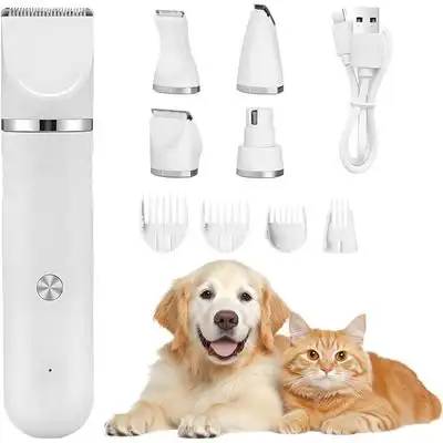 ZooVenture Cortapelos eléctrico para perros 4 en 1 con USB-C - 4 cuchillas + peines de 3/6/9/12 mm - Zooventure - Comparador de precios