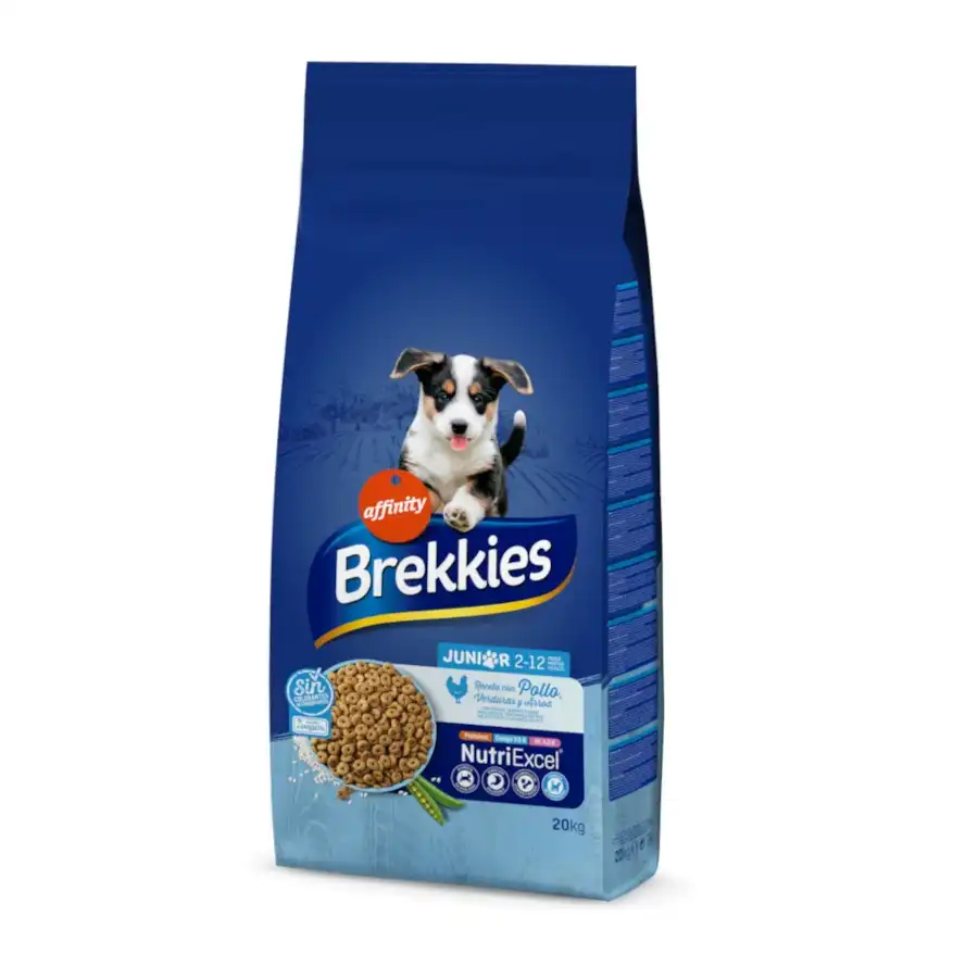 Brekkies Excel Dog Junior Original (Calcio y vitaminas) 3 Kg.