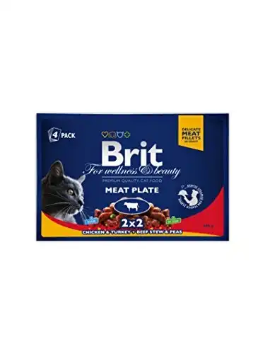 Brit Premium Carne 4 Sobres para gatos
